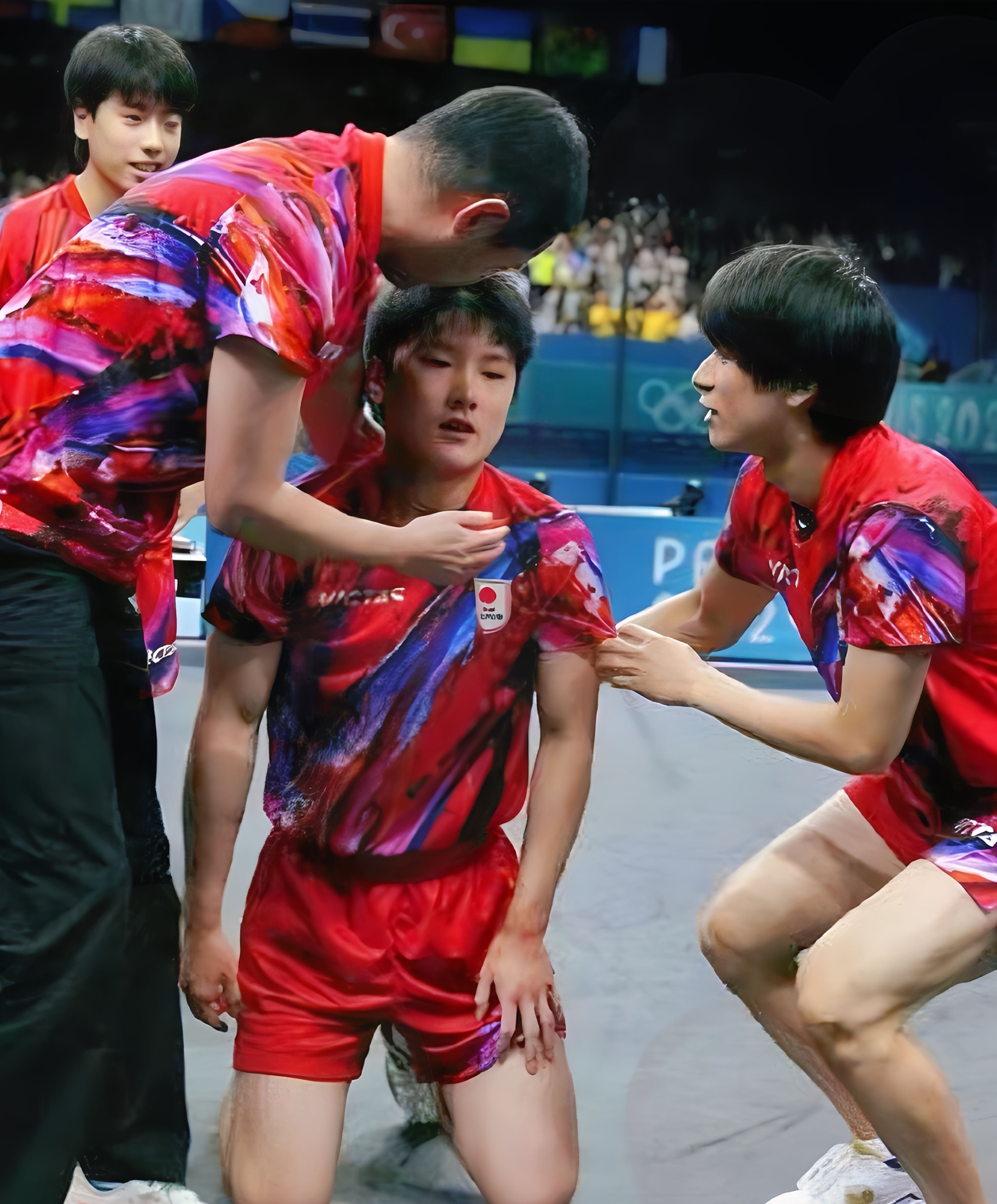 包含波兰乒乓球队完胜瑞典乒乓球队，张本智和统治全场的词条